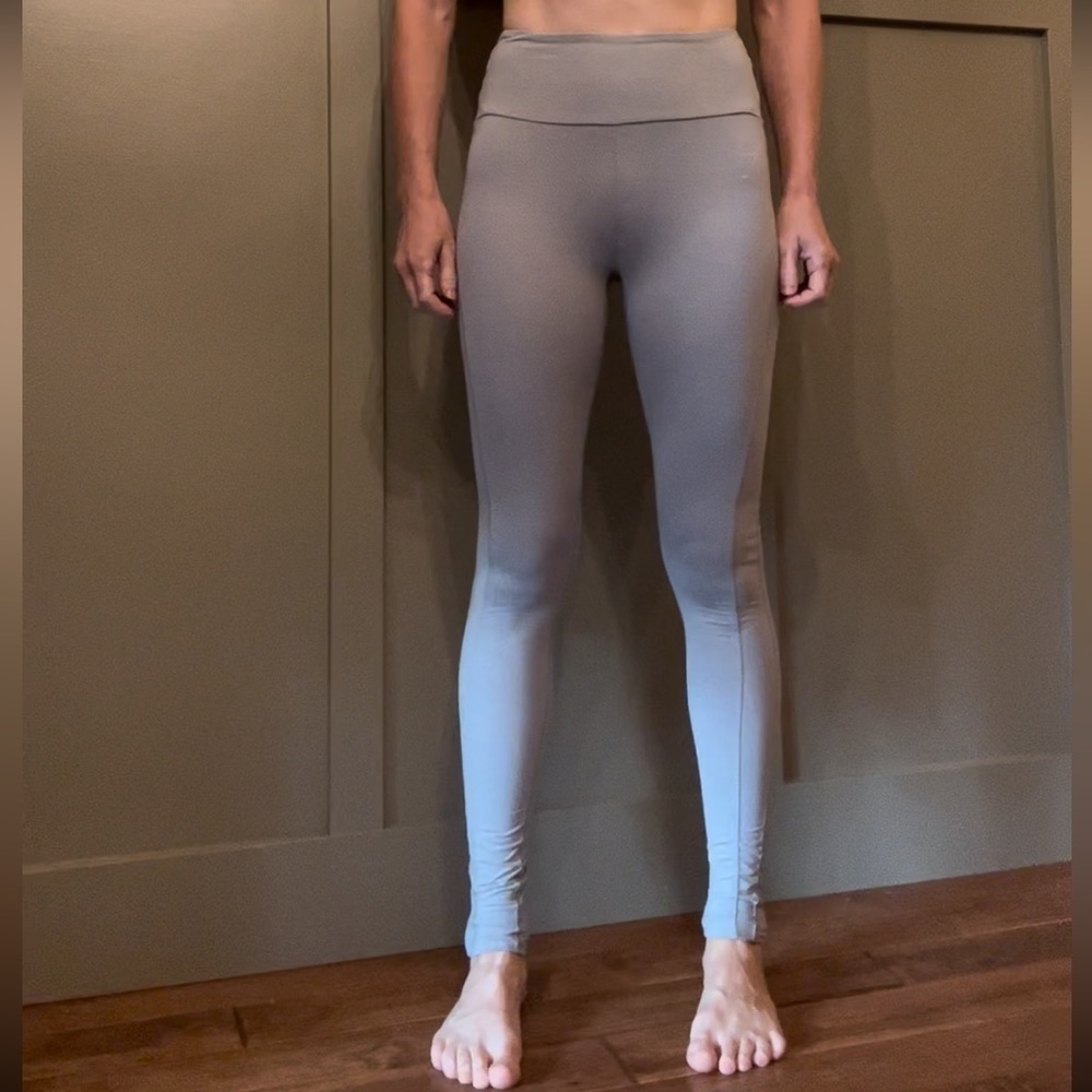 GYMSHARK High Rise Pocket Leggings Full Length Gray Size Small